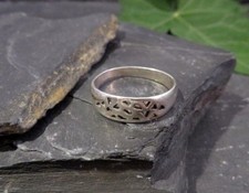 Toller 925 Sterling Silber Ring Große Größe Daumen KHB Signiert Durchbruch Chic