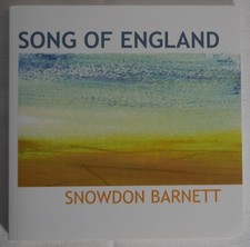 Snowden Barnett Song of England 2015 1st edition paperback signed by author