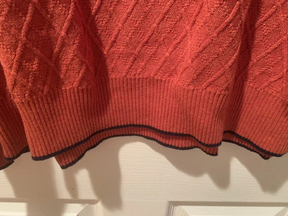 Suéter Jos A Bank Para Hombres Cuarto Cremallera Viajero Talla XLT XL Alto Naranja Nuevo con Etiquetas Foto 4 de 4