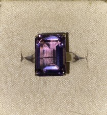 Sterling Siver Amethyst Ring size 6