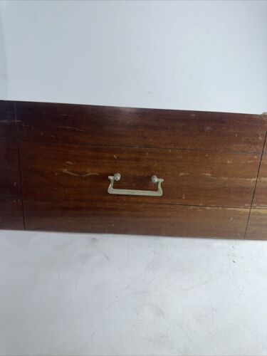 Vintage Sewing Cabinet Doors W/Built in Thread Holder & Top Pieces W/Hardware - Picture 2 of 13