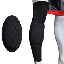 Sport Basketball Honeycomb Knee Bumper Crashproof Knee Pad Leg Long Sleeve Brace