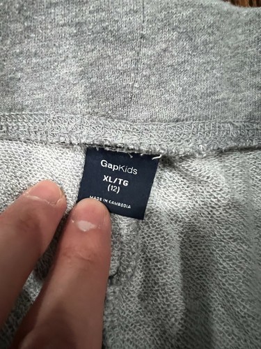 Girls Kids Gap Gray Penguin Bear Sledding Sweatpants Sweat Pants Joggers Size 12 - Picture 3 of 5