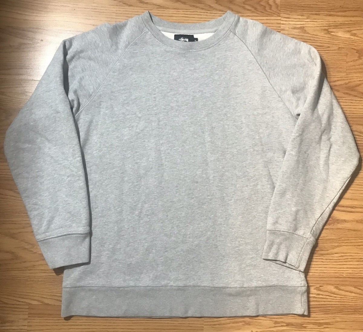 Stussy Vintage 90s Crewneck Sweatshirt Mens XL Gray All