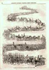 Procession and Grand Reception of the Hon. Daniel Webster in Boston   -   1852