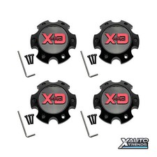 4 X Xd Series Wheel Center Cap Gloss Black 1079l145gbrd-h42