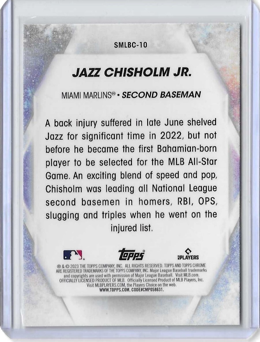 2023 Topps Baseball Jazz Chisholm Jr. Stars of MLB Chrome Card