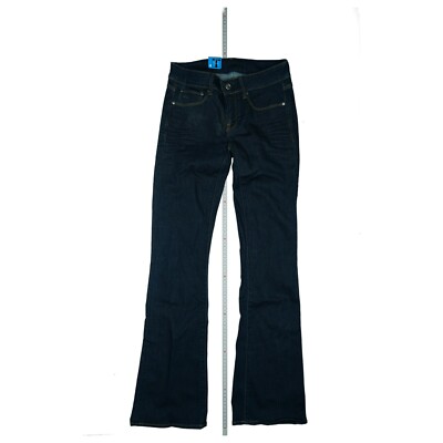 G-STAR 3301 Mid Bootleg Wmn Damen super stretch Jeans Hose W26 L32 darkblue NEU.
