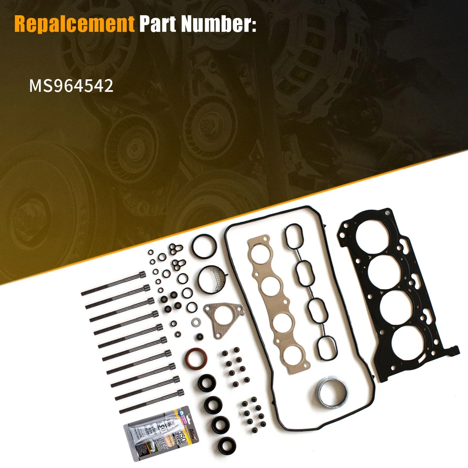Juego de juntas de culata y pernos de cabeza HBTO55 para Toyota Corolla 2009-2016 1,8 L DOHC Foto 3 de 4