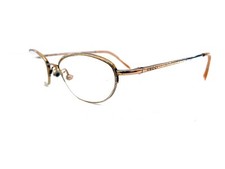 Authentic Vintage Gucci Gold Oval Glasses Made In Italy 130 GG2705 ZL9