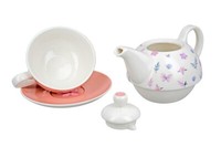 Teetasse Mit Teekanne Tea For One BlüTenzauber (G50557) Tee Set 3-Teilig