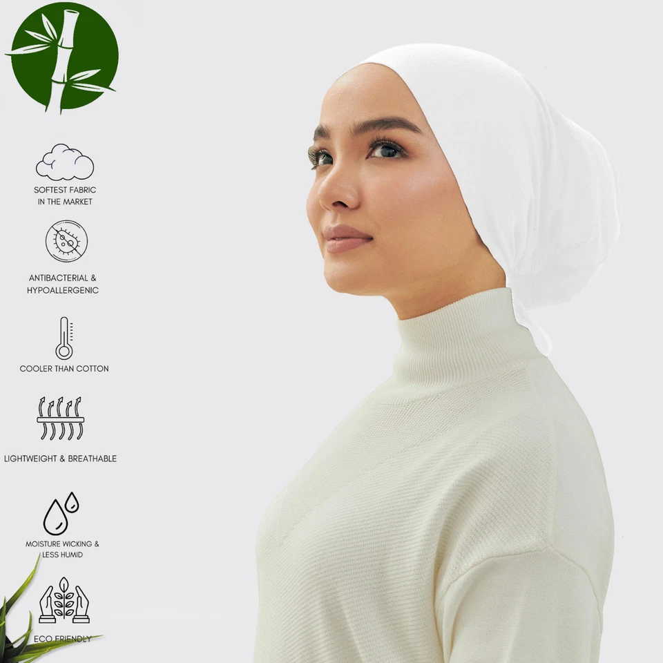 Регулируемый мусульманский головной шарф внутренний хиджаб крышки исламский шарф ниндзя шляпа - Изображение 2 из 4