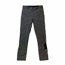 Lululemon Size 2 Pace Rival Crop 19" Heathered Black / Heathered Slate Athletic