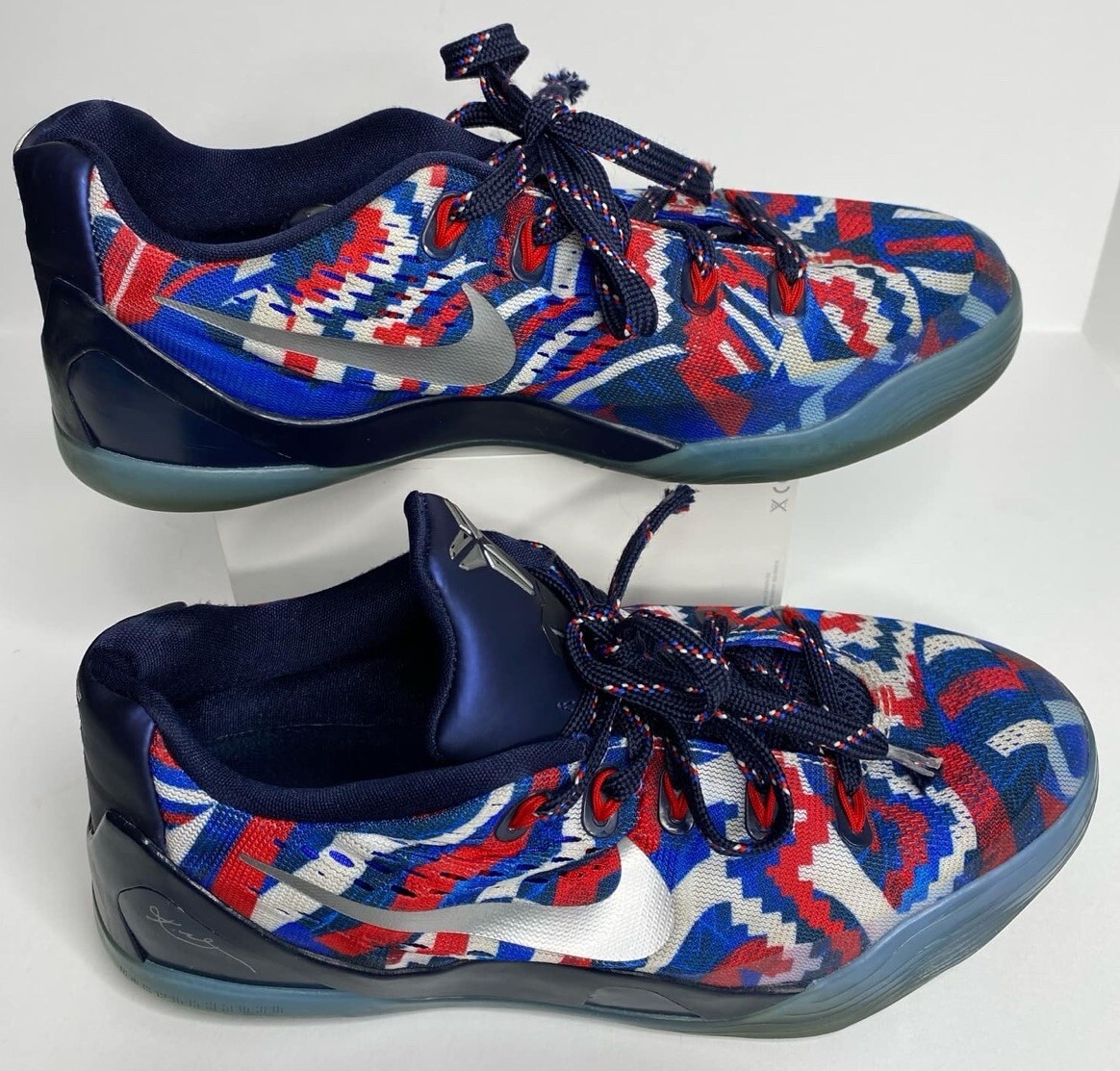 Nike Kobe 9 IX Independence Day GS Shoes Size 6.5Y EM 653593-100