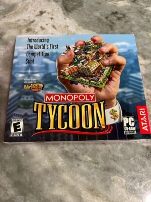 Vintage Monopoly Tycoon (PC CD-ROM) 2001 Atari NEW