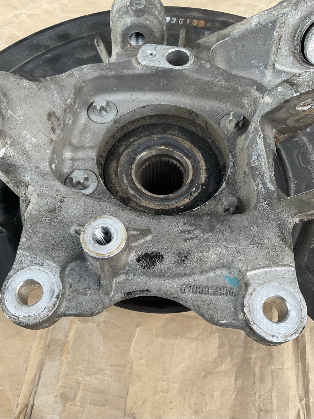 14-19 Maserati Ghibli RWD Rear Left Spindle Knuckle & Wheel Hub Bearing OEM