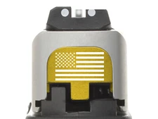 NDZ S&W SD9, SD40, 2.0 SD9 VE, SD40 VE Slide Cover Back Plate Aluminum Gold