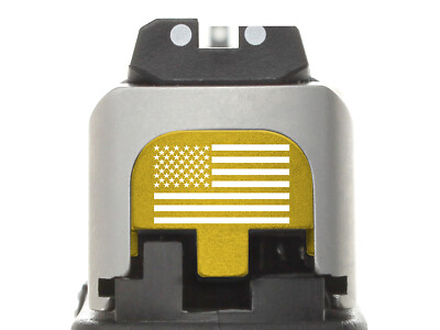 NDZ S&W SD9, SD40, 2.0 SD9 VE, SD40 VE Slide Cover Back Plate Aluminum Gold