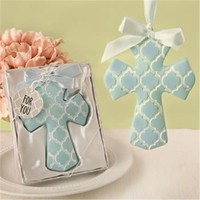 Fashioncraft 8743 Blue Hampton Link Design Cross Ornament on sale Fashioncraft 8743 Blue Hampton Link Design Cross Ornament on sale