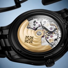 Patek Philippe 4947/1A Annual Calendar Moonphase Blue Satiné 'Bleu SLN' Shantung 9
