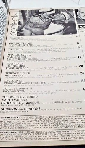 Fantastic Films Magazine Collector's Edition, Star Wars, Darth Vader's Armour - Picture 8 of 9