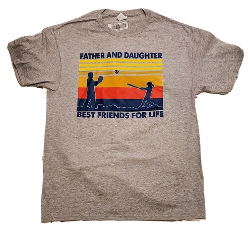 Vater & Tochter Beste Freunde fürs Leben Papa Kind Kind Familie grau T-Shirt Large