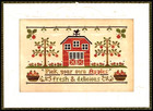 Country Cottage Needleworks THE APPLE ORCHARD Cross Stitch Chart Only ~ red barn — photo 2
