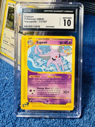 Espeon graded CGC 10 for sale on eBay