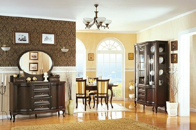 Xl Moebel Klassisches Esszimmer Vitrine Kommode Stühle Tisch Chippendale Wohnzimmer 10Tlg - Image 2