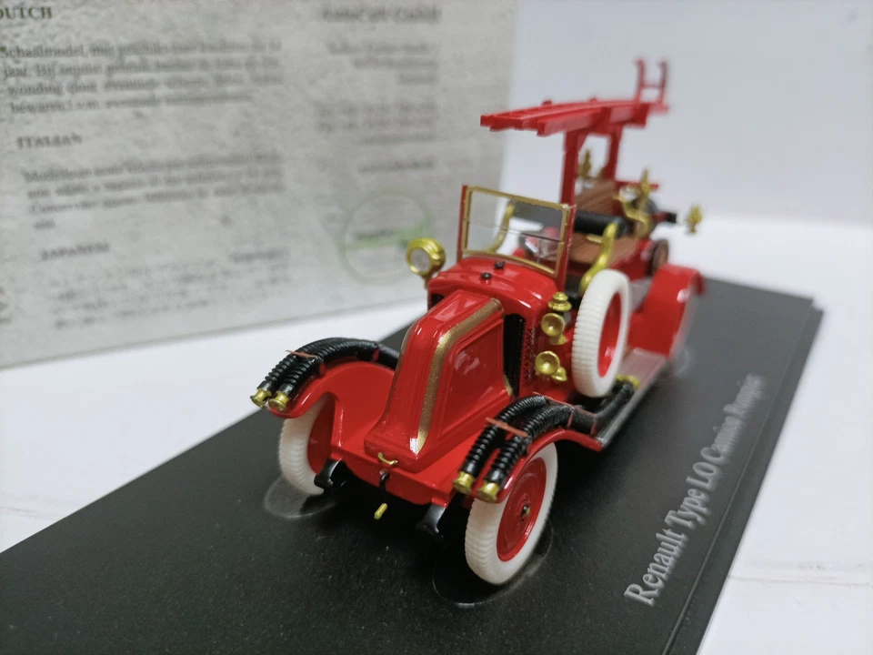 Autocult 1:43 Renault Type LO 1926 Fire Fighting Cloud Ladder Vehicle Model - Image 2 of 4