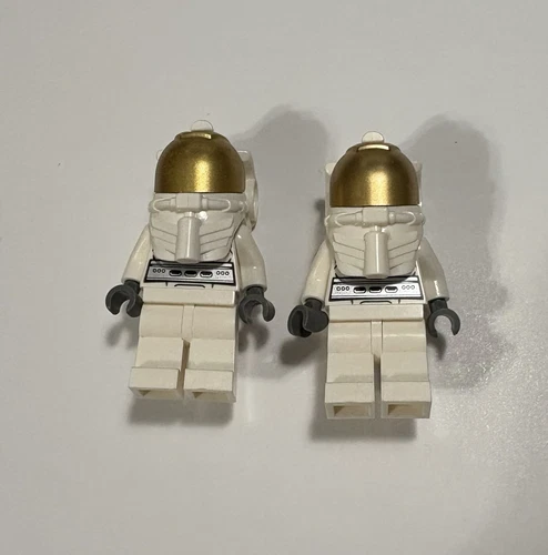 Lego City Space Shuttle Male Astronaut Minifigure x2