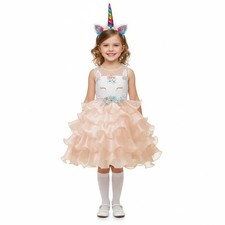 Unicorn Dress Costume for Girls - Kids World Book Day Fancy Dress Up Outfit Set