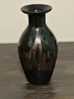 Vintage Dale Tiffany Art Glass Favrile Mardi Gras Aventurine Flecked Vase 9.25"