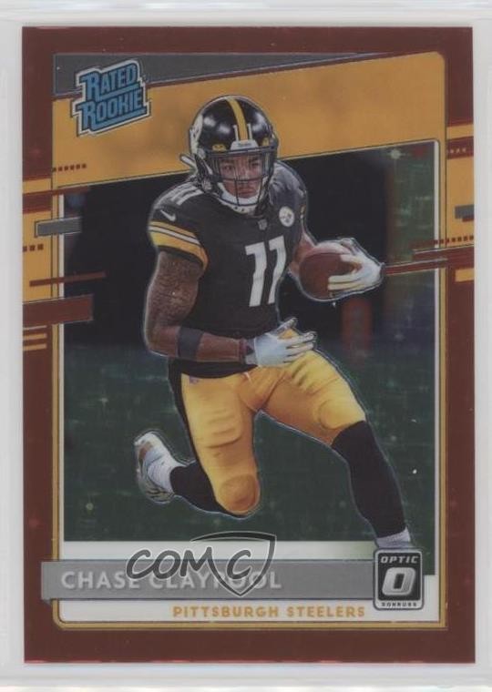 2020 Panini Donruss Optic Rated Rookies Red Stars Prizm Chase Claypool Rookie RC