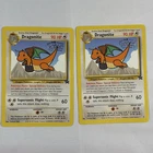 POKEMON POKÉMON PROMO – DRAGONITE WB STAMP (1999) – Two CARDS VINTAGE LOT MOVIE