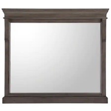 Home Decorators Collection Naples 36" x32" Rectangular Wood Framed Vanity Mirror