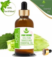 Aceite esencial de lúpulo de hierbas puras 100 % puro y natural Humulus lupulus vidrio Ta751
