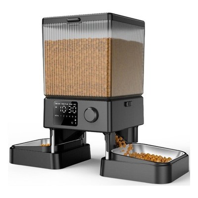 20 Cups Automatic Cat Food Dispenser Feeder Small Pets Indoor Portion Control