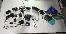 Camera Lot Untested Polaroid Minolta Pentax Kodak Disc SLR Flashes Accessories