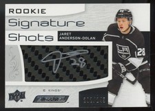 2018-19 UD Engrained Rookie Signature Shots Jaret Anderson-Dolan RC Auto /249