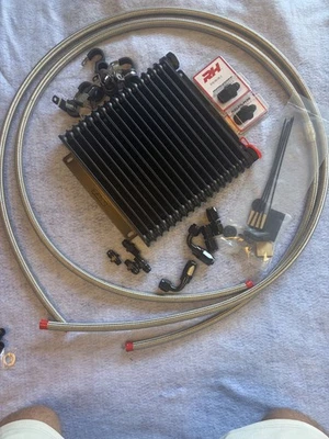 CHRYSLER A727 Transmission Cooler kit w/ 6AN LINE & DERALE 13614 COOLER - Image 1 of 2
