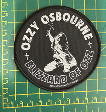 Ozzy Osbourne Blizzard Of Oz Circular Woven Sew On Patch Officially Licensed