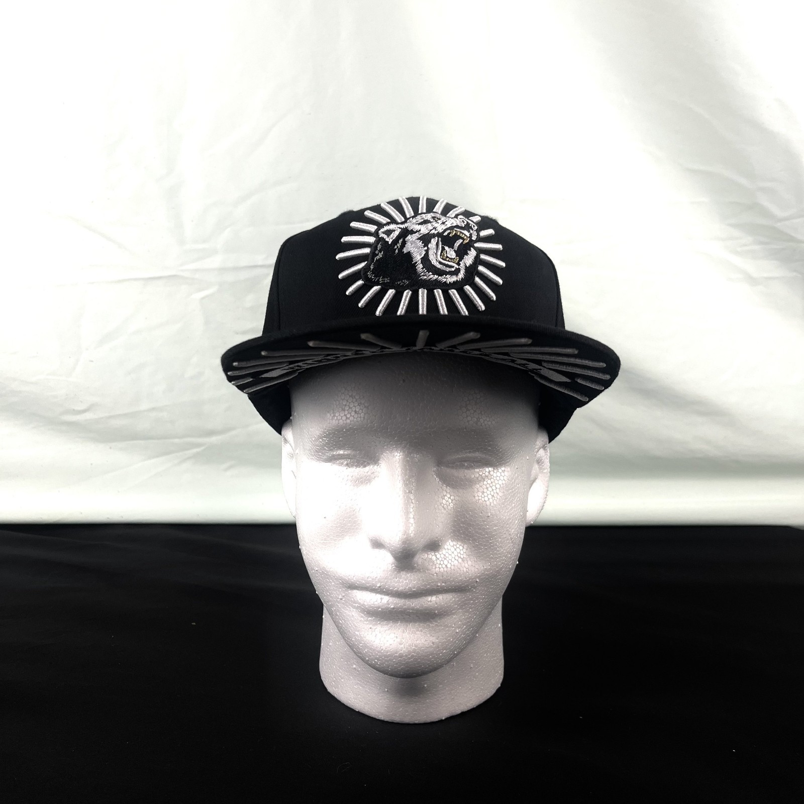 VTG Hustle Gang Snapback Hat OSFA Black Bear "Win… - image 7