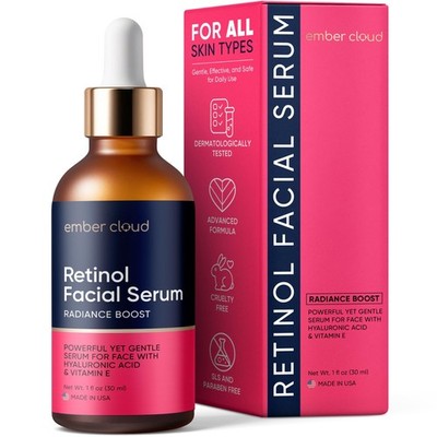 Suero Anti-Envejecimiento de Retinol con Ácido Hialurónico Vitamina E Aloe Vera