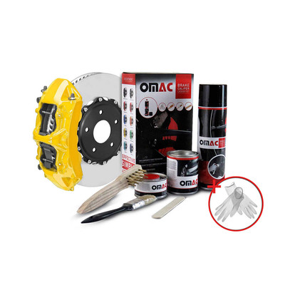 加州　セット OMAC Brake Caliper Epoxy Based Car Paint Kit California Yellow