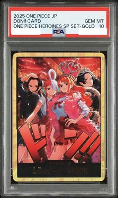 【PSA10】2025 ONE PIECE DON!! HEROINES SP PSA10 Don Card Gold Heroines Special Set Nami Robin Uta Hancock