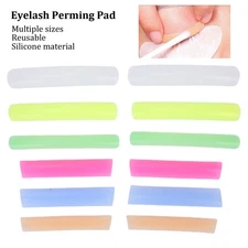 6 Pairs Reusable Eyelash Perming Pad Colorful Silicone Eyelash Perm Lift Pad