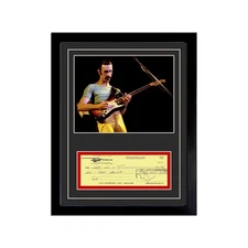 Frank Zappa Signed Cancelled Check Framed Display