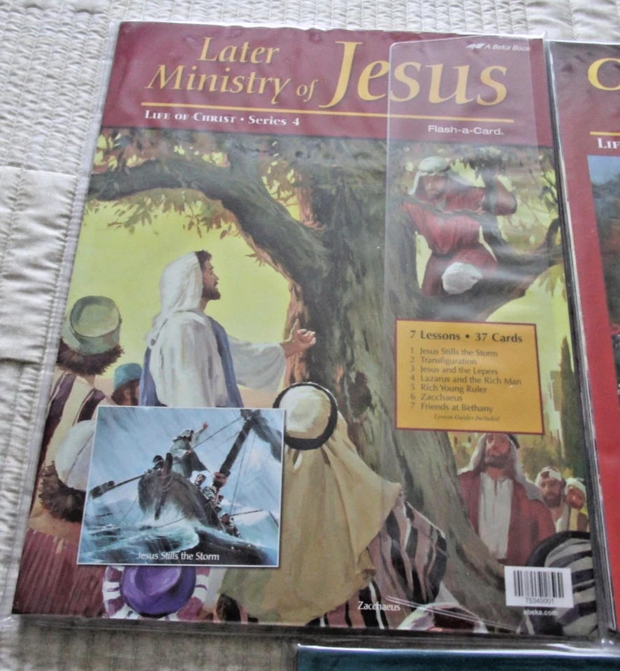 Abeka Flash A Card Bible Stories Life of Christ Series 4 & 5, Jacob EUC - Image 2 of 4