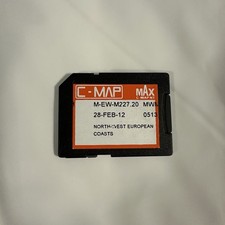 C-MAP MAX North West European Coasts W89 EW-M227 SD Card Marine Charts Mega Wide
